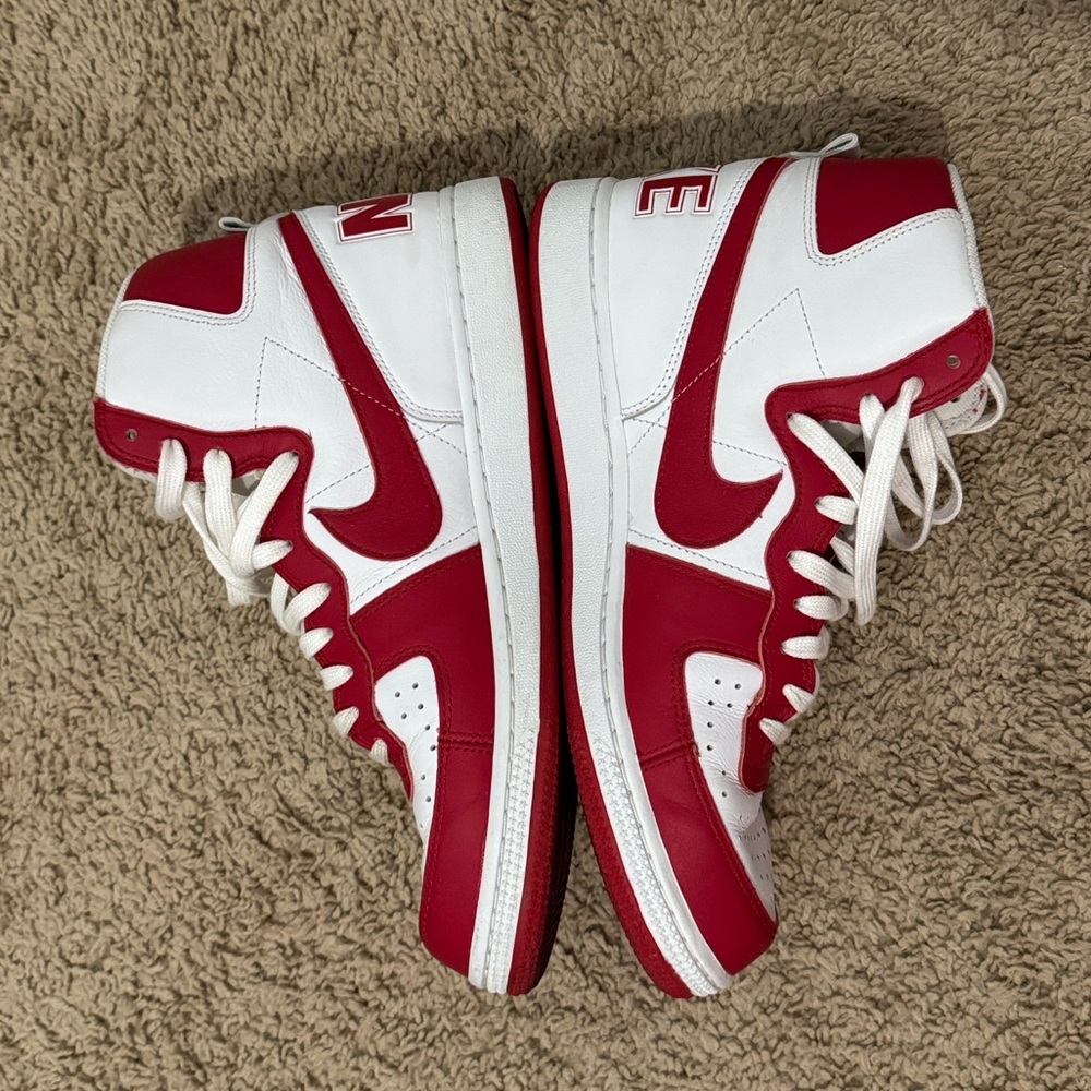 Nike Terminator High Retro University Red White Men’s Size 10 - Picture 6 of 10